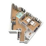 The Fountain 2 Bedrooms | 1 Bathroom 1,023 sq ft